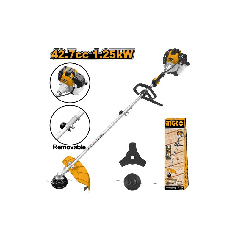 INGCO Petrol Brush Cutter 42.7cc 1.25 kW - 2 HP 