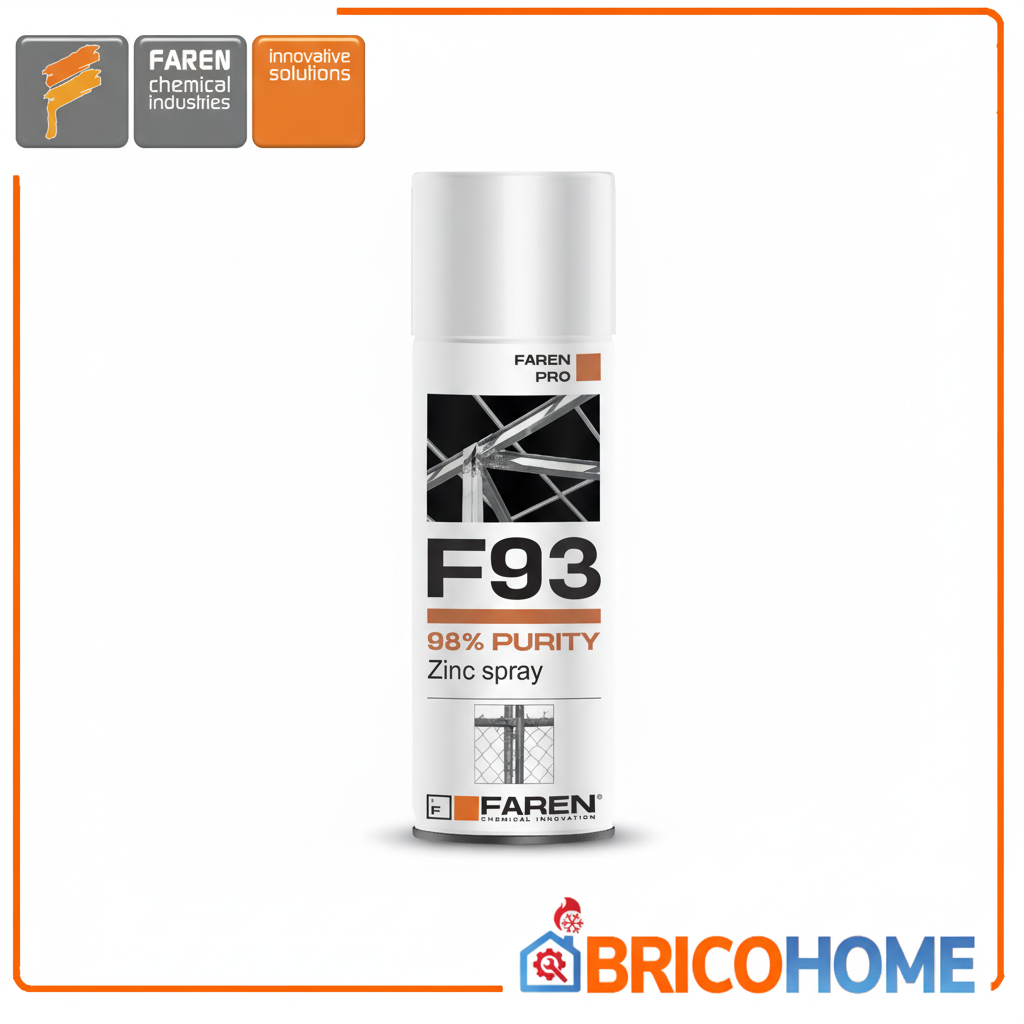 FAREN F93 Zinco Spray 400ml template BricoHome bordo arancione