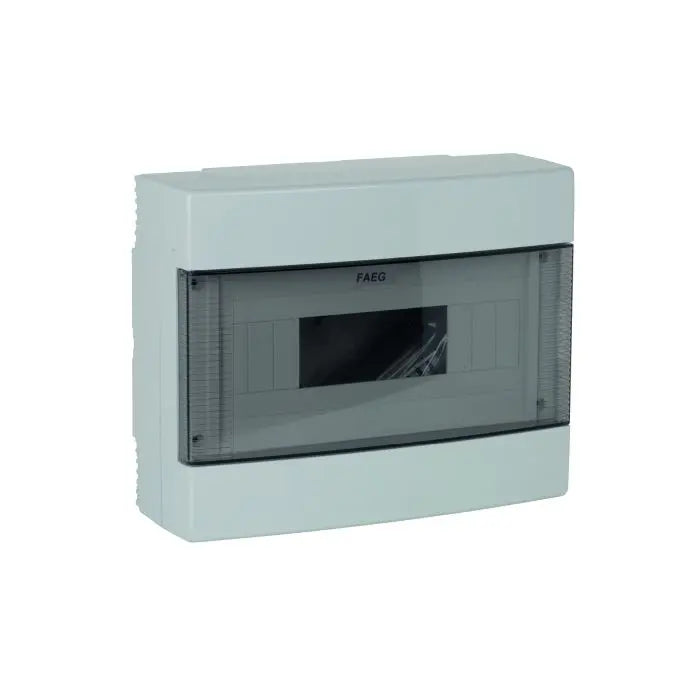 FAEG - Centralino da Parete con Portello FG14412 | 12 Moduli DIN | IP40 | 280x225x100mm | RAL 7035
