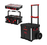 MILWAUKEE - PACKOUT Starter Set con Cassettiera 3 Pezzi 4932498984 | Cassettiera Ruote + Cassetta 2 + Organiser | 1050x570x480mm