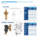 MUT - KIT WP Basic Wärmepumpe | Schlammabscheider Compact Magnum + 2x Frostschutzventile N-ICE MUT