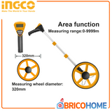 INGCO - Rotella Metrica Digitale HDMW23 | 0-99999m | Display | Metrico/Pollici | Con Supporto