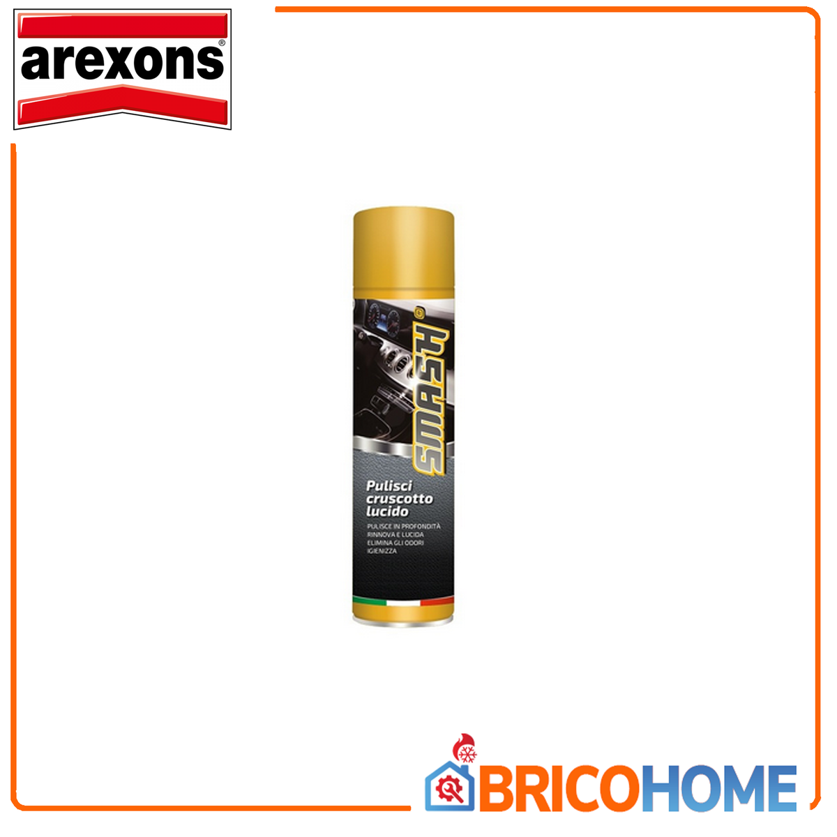 AREXONS - Smash Pulisci Cruscotto Lucido ZT 8024 | 600ml | Plastica Similpelle | Antistatico | Auto Moto Camion