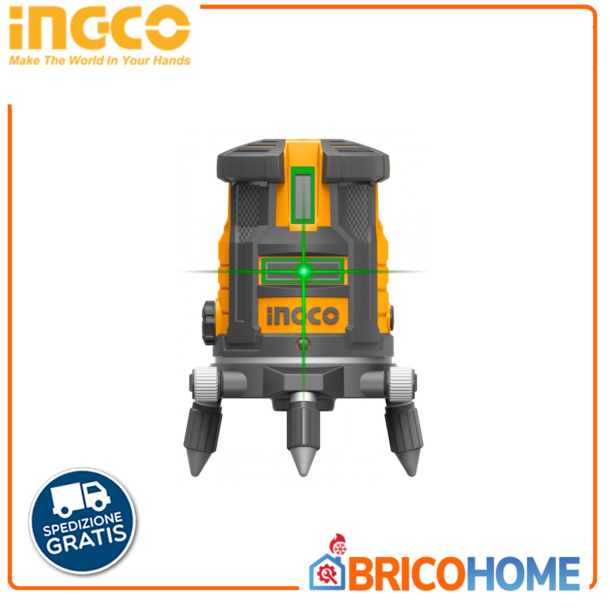 INGCO 0-30M Self-Adjusting Green Beam Laser Level