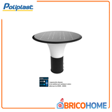 POLIPLAST - Lampione Solare LED Marzia 401060Z | 15W | 2.200lm | Dual Color 4000-6000K | IP65 | Palo 60mm