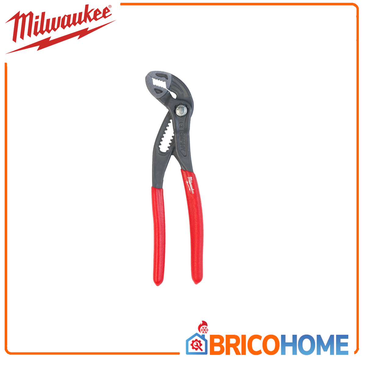 MILWAUKEE - Pinza Regolabile a Pappagallo 4932492458 | 180mm | Doppia Dentatura | Tempra a Induzione | Pulsante Regolazione Rapida | Trattieni Chiodi