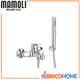 MAMOLI - Miscelatore Monocomando Esterno Vasca Spartaco | Deviatore Automatico | Doccia Fissa | Finitura Cromo