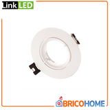 LinkLed Adjustable Recessed Spotlight Holder ROUND ADJ Series White 