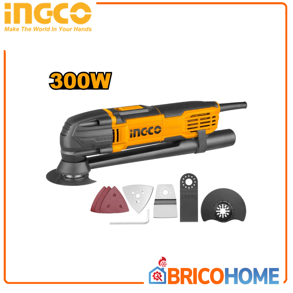 INGCO Seghetto multifunzione 300W MF3008 – Taglio preciso per legno e metallo