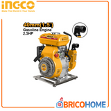 INGCO - Benzinmotorpumpe GWP152 | 2,5 PS 105 cc | 167 l/min | Förderhöhe 18m | Anschlüsse 40mm (1,5") | 4-Takt