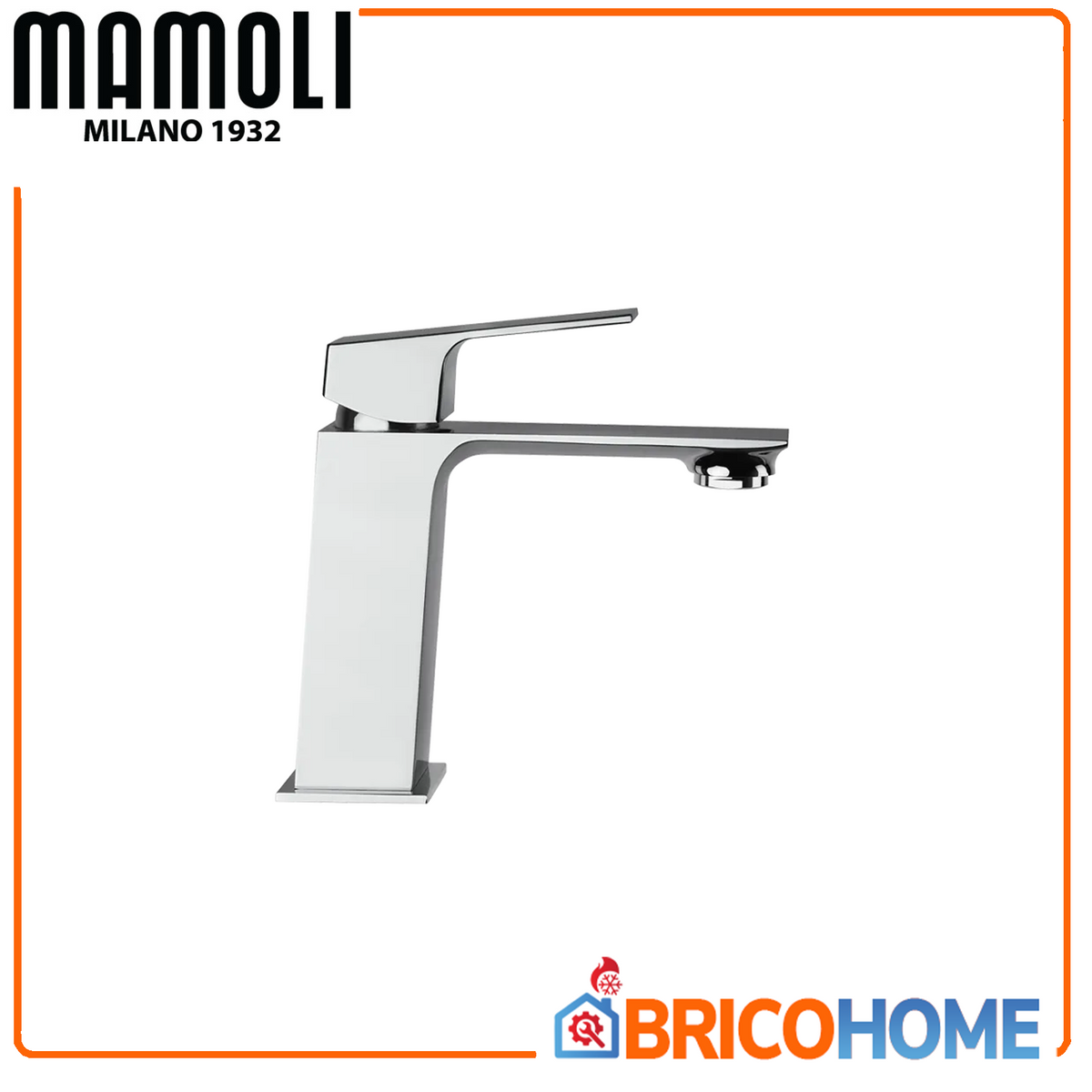 Mamoli Chrome finish basin mixer with Blade click-clack waste