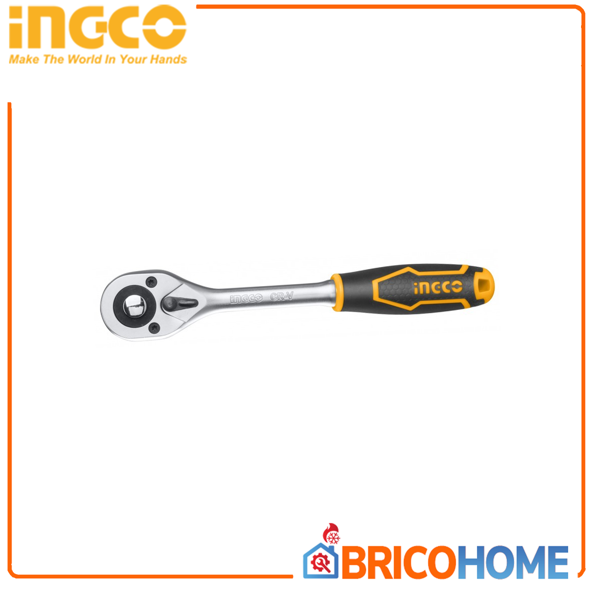 INGCO Wendeknarre 1/2" Zoll 72 Zähne