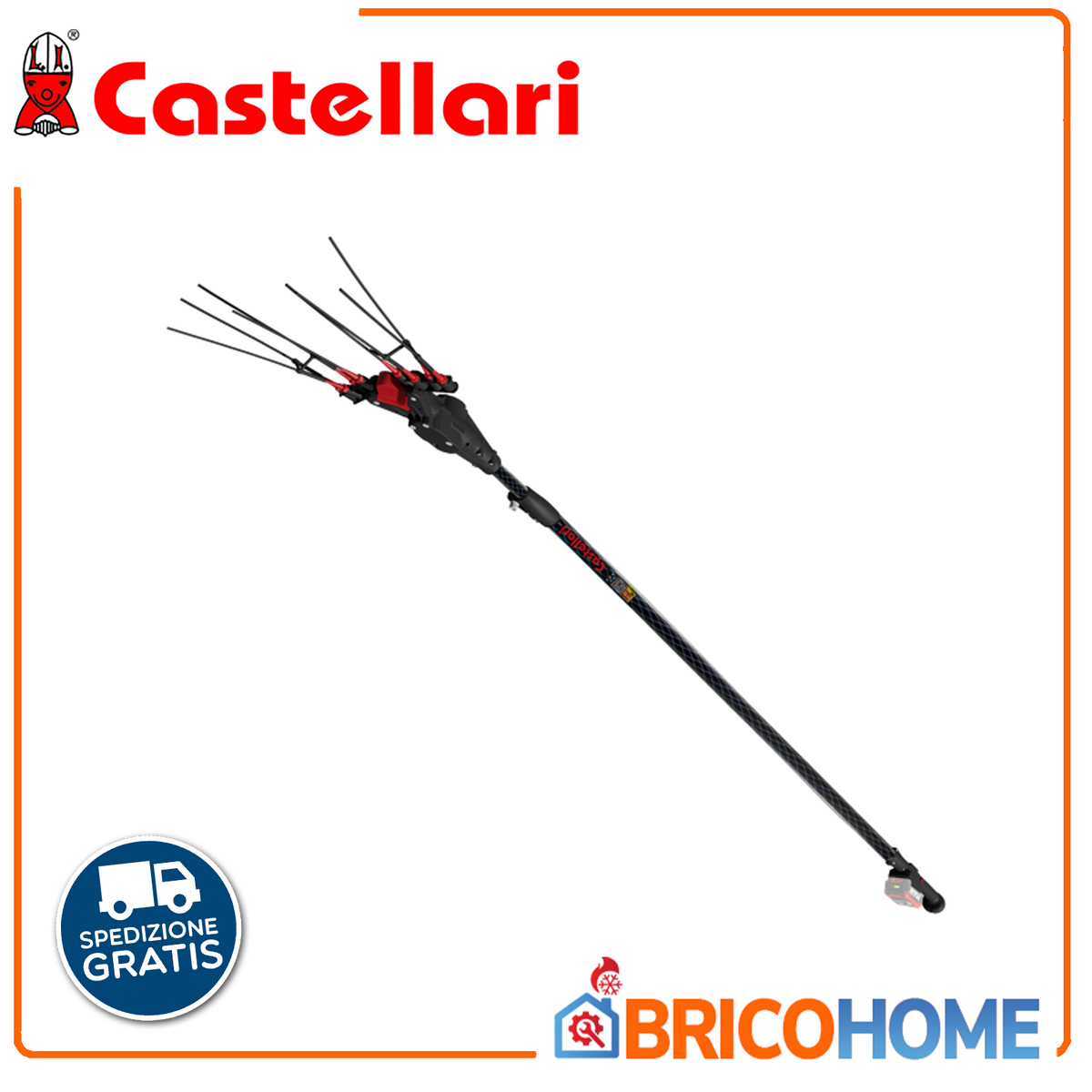 Castellari Electric Battery-Powered Olive Harvester VERTIGO CARBON L 18V – 240–320 cm (body only)