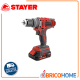 18V Impact Drill Driver with 2 x 2Ah Batteries in Case - STAYER PB 18 B L2022 PK