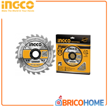 INGCO - Disco TCT Ricambio Sega Circolare 165mm 24T | Foro 20mm | 9200 min⁻¹ | Per Legno | CSLI1651