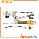 Professional two-piston pneumatic grease gun - INGCO