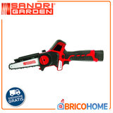 SandriGarden - Mini Elettrosega Troncarami SG-TR1600 | 16V 2x2Ah | Brushless | Lama 14cm | Valigetta