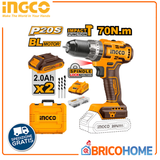 Perceuse-visseuse à percussion 70 Nm BRUSHLESS 20V sur batterie - INGCO