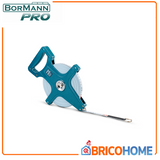 BORMANN Pro - Rotella Metrica in Fibra di Vetro BHT7131 | 50m x 13mm | Open Type | Manovella