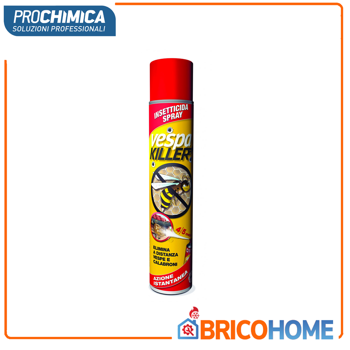 VESPAKILLER - Insecticide spray guêpes et frelons | Jet 4-5 mètres | Action instantanée | Usage domestique et civil