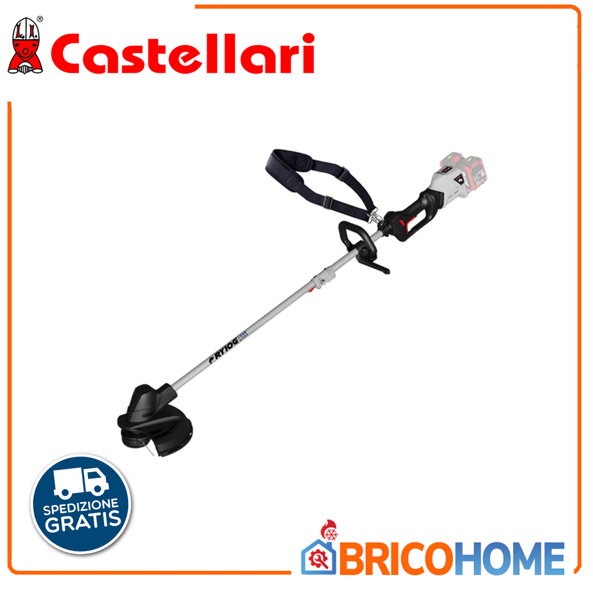 CASTELLARI - Decespugliatore Brushless 36V RY10G | 650W | 5500-7500 rpm | Solo Corpo