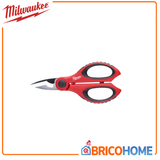 MILWAUKEE - Forbice per Elettricisti 4932478620 | Tagliacavi | Spellatrice | Crimpatrice 6mm | Vite Regolabile | Custodia