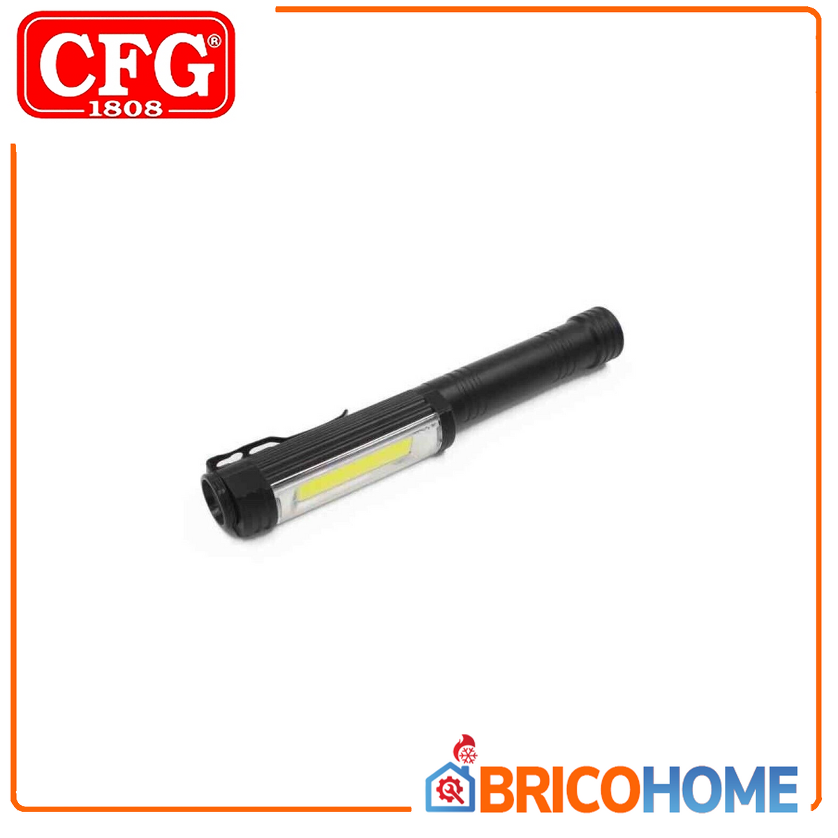 BLACK MAGNETIC LED – Aluminum flashlight with magnet and clip