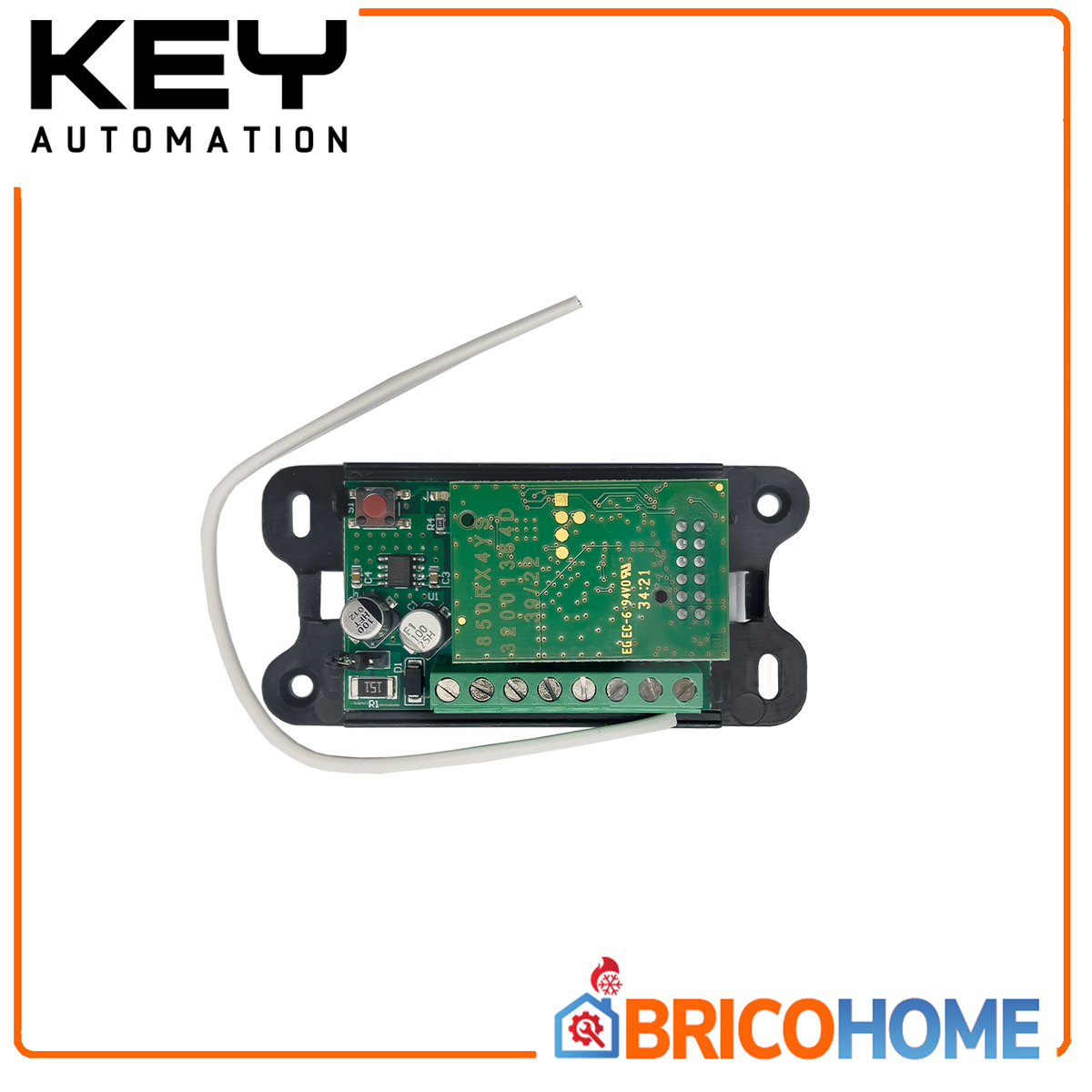 KEY AUTOMATION - Ricevitore Universale 2 Canali 900RXM23K | 433,92 MHz | 1000 Codici | 12-24V AC/DC