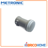 METRONIC - LNB Twin Universale 2 Uscite 440927 | 0,1dB | SD HD 4K | Bifamiliare | Parabola
