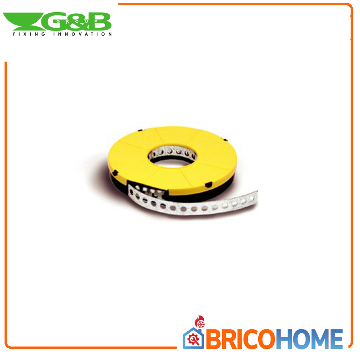 G&B FISSAGGI - Bandella Perforata Zincata Rotolo 10mt | Foro Singolo Ø5mm | Spessore 0,6mm | 12mm o 17mm | Fissaggio Impianti