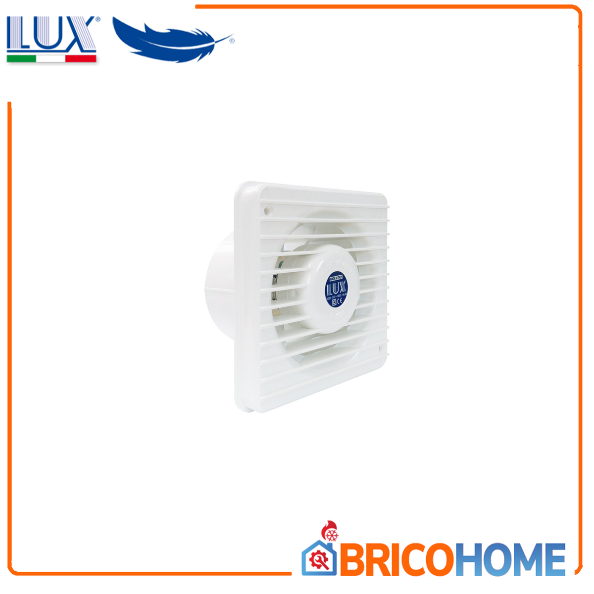 LUX - Aspiratore Assiale da Parete Serie T | Termoplastico | D.80 D.100 D.120 | Fissaggio a Muro