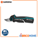 GARDENA - Cesoia a Batteria AssistCut | 3,7V 2Ah | Taglio 25mm | Sensore Intelligente | Lame Bypass