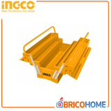 INGCO - Cassetta Porta Attrezzi in Metallo HTB02 | 3 Strati | 495x200x290mm | Acciaio 0,6-0,8mm