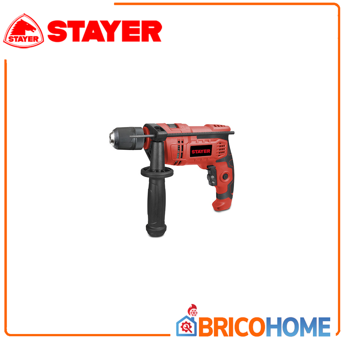 STAYER Trapano Percussione TM 710 BAK | 710W | Mandrino 13mm | 2 Modalità