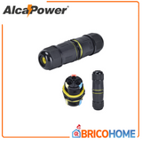ALCAPOWER - Connettore Giuntacavo FAST IP68 2 Vie 930490 | 25A | 400V | 3 Poli | Ø5-12mm