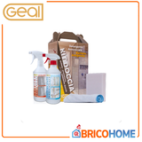GEAL - Kit Doccia 680006 | Pulizia e Protezione Box Doccia | Doccia Clean 0,75L + Antigoccia 0,75L + Spugna + Microfibra
