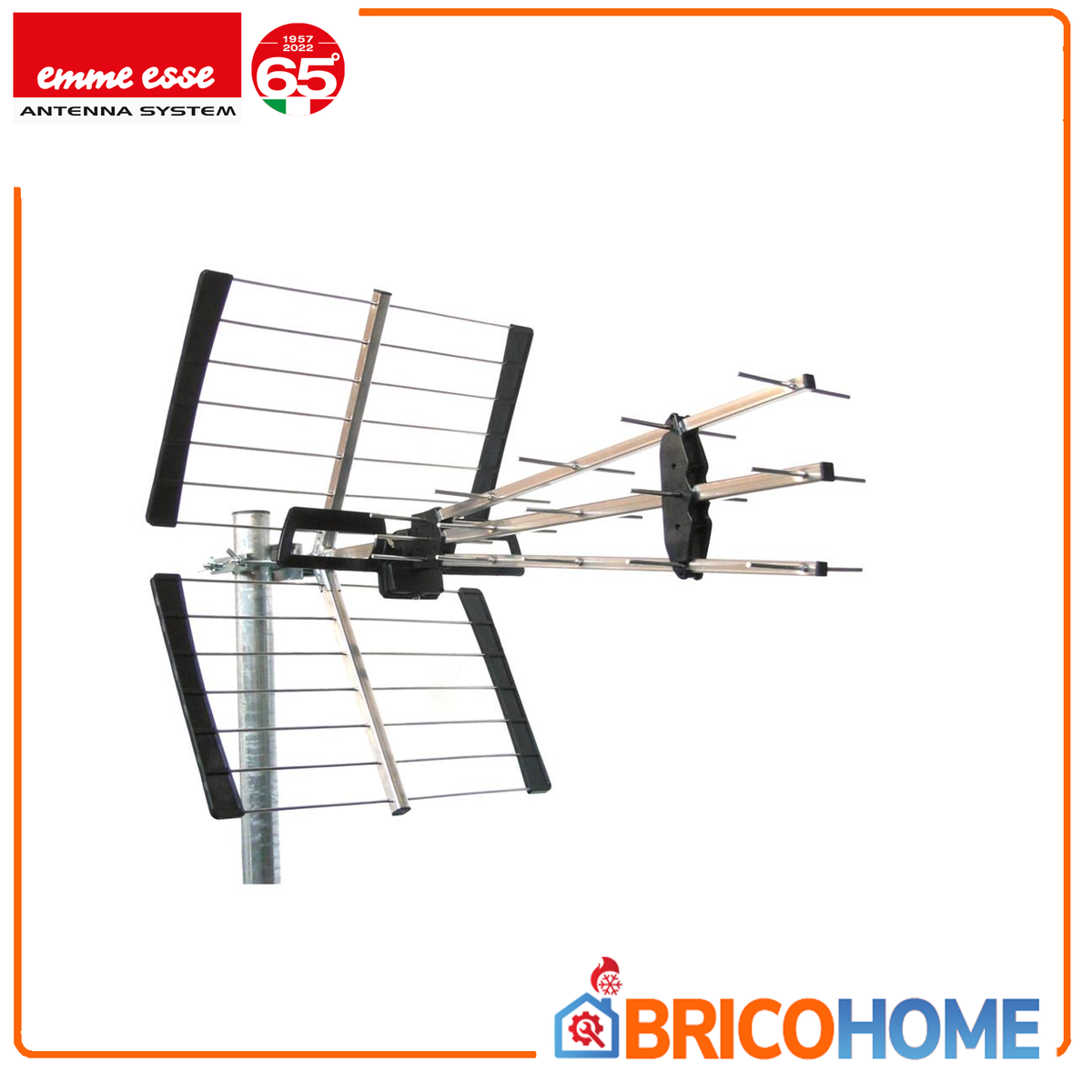 EMME ESSE - Antenna UHF 3-Line 45KWS5G | 31 Elementi | Larga Banda 21-48 | Guadagno 17 dB | 5G LTE Free