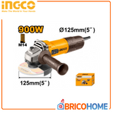 INGCO – 900-W-Winkelschleifer | 125 mm | 12.000 U/min | M14 