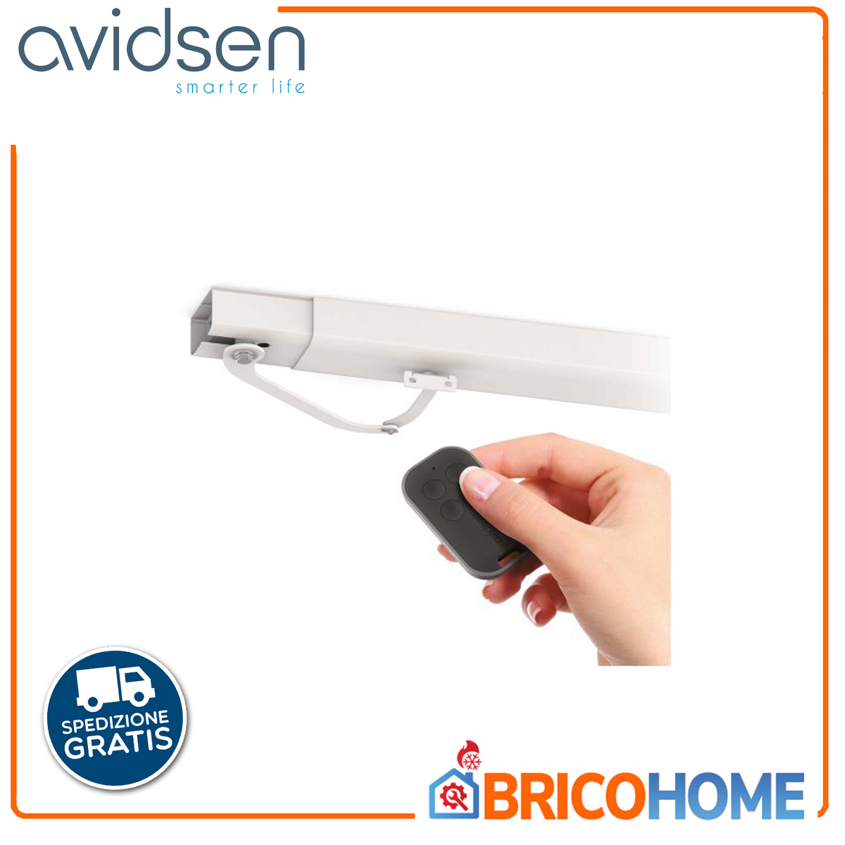 AVIDSEN - Kit Automazione Persiane a Battente Open-W 114600 | 230V | 1 o 2 Ante | Telecomando | Rilevamento Ostacoli