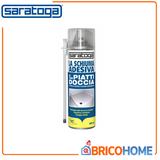 SARATOGA - Schiuma Adesiva Piatti Doccia 500ml | Poliuretanica | Espansione Controllata | Impermeabile | Bombola 500ml