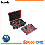 KWB - Valigetta Utensili 80 pz 370560 | Sistema E-Case | Polipropilene | Inserto EVA | TUV/GS