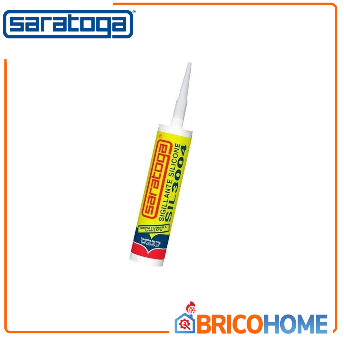 Silicone Acetico trasparente universale 280ml SIL 3004 SARATOGA