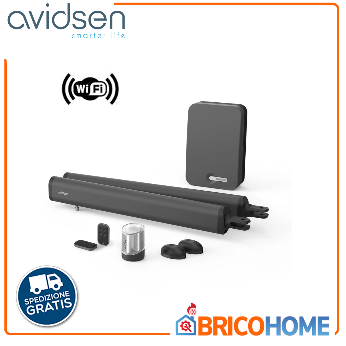 Avidsen 24V Teha Connect Wi-Fi-fähiges Doppelflügel-Torautomatisierungsset - 114174