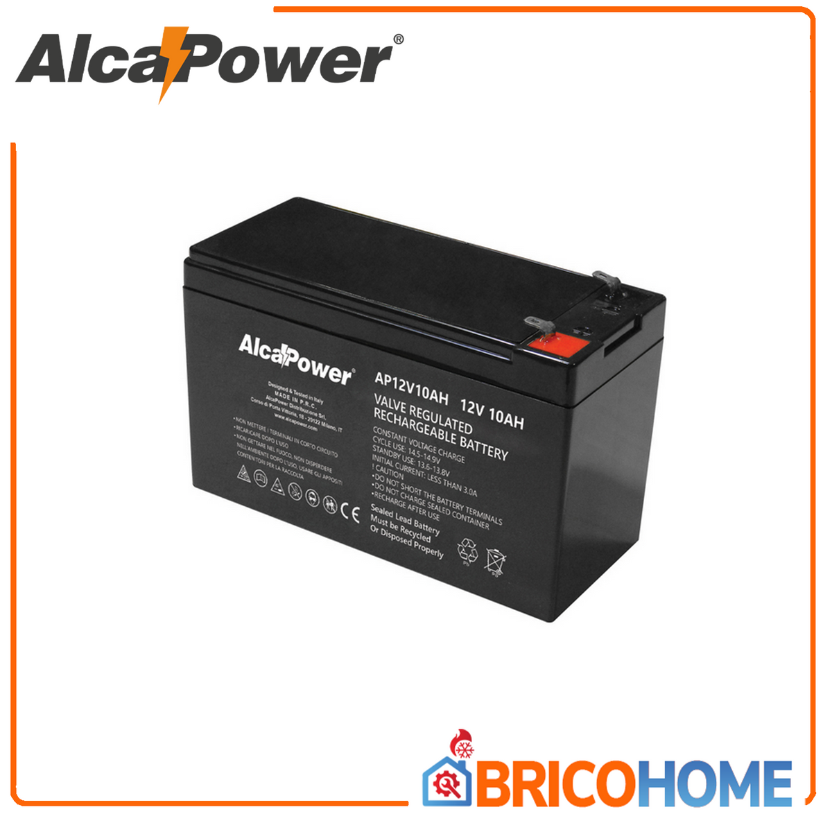 Alcapower 12V 10Ah versiegelter wiederaufladbarer Bleiakku