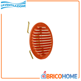 Grille d'aération universelle avec ressorts en aluminium finition cuivre 80/125mm