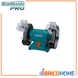 BORMANN - Doppelschleifmaschine BDT1510 | 200W | Schleifscheiben 150mm | 2.980 U/min | Verstellbare Werkstückauflagen | Transparente Funkenfänger
