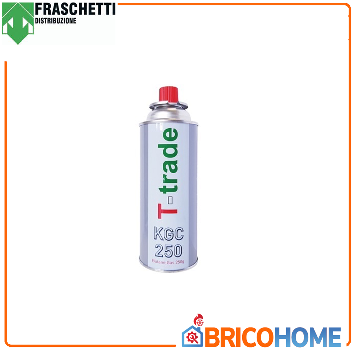 Cartuccia Gas Butano 250g 340208 | 425ml | Attacco Baionetta | EN 417 | Per Stufe e Fornelli Campeggio