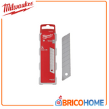 MILWAUKEE - Lame a Spezzare per Taglierino 4932480108 | 25mm | Set 10 Pezzi | Acciaio | Cutter