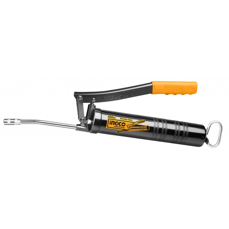 INGCO - Professionelle Pneumatische Fettpresse GRG015001 | 400CC | 400 psi | Stahlrohr + Aluminiumdüse | Kartusche 400CC