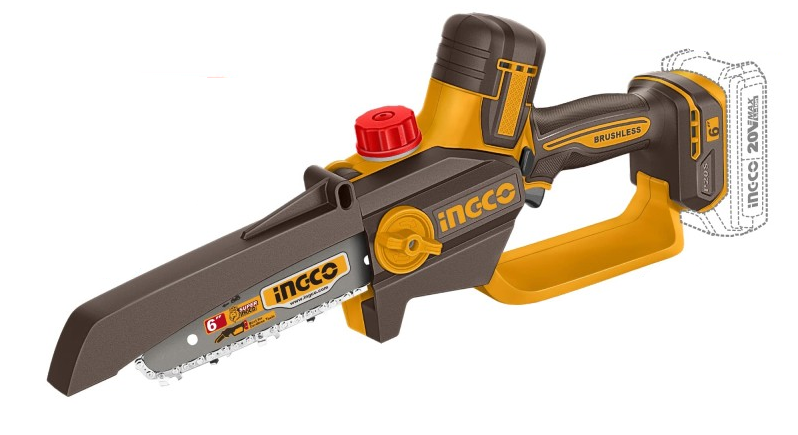 Ingco CGSLI2066 Mini Saw + CSSLI20308 Pruning Shears Kit with Battery/Charger – COSLI250795E